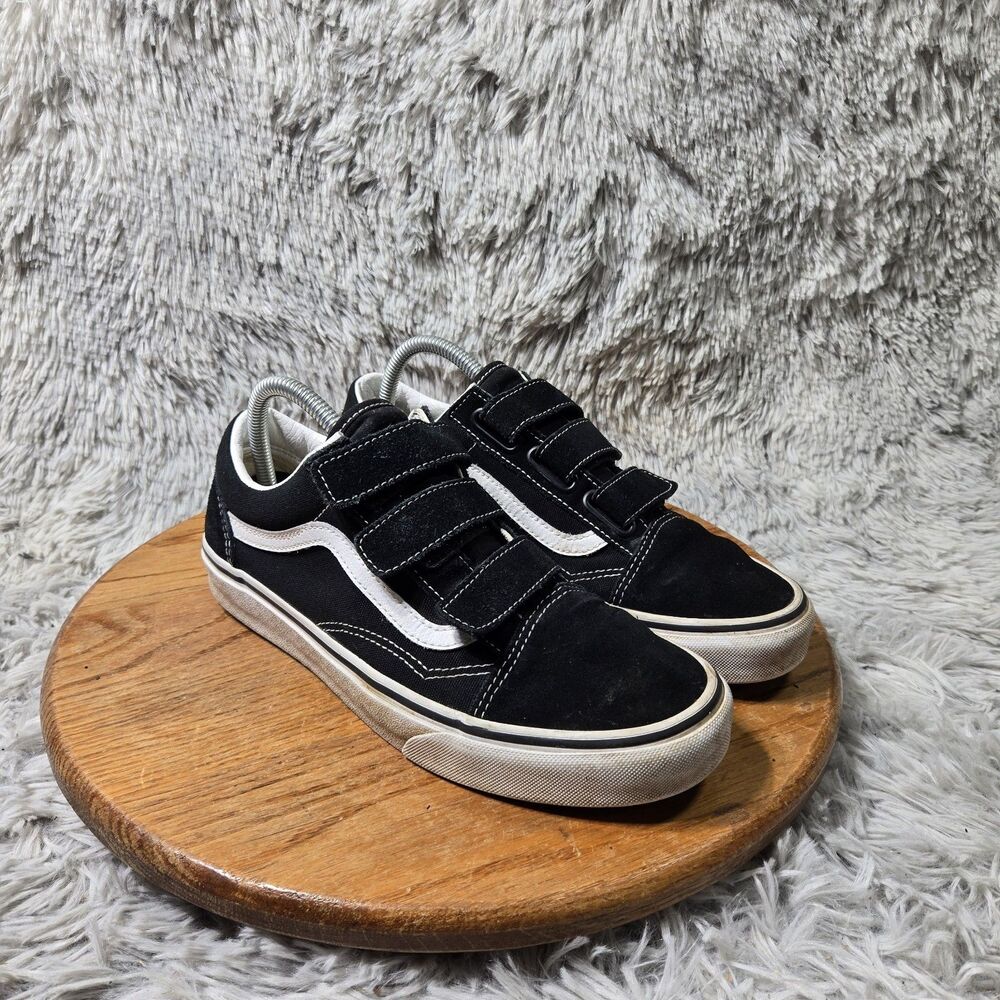 Vans Old Skool Hook And Loop Triple V Unisex Strap Shoes Skateboarding Size 8.5